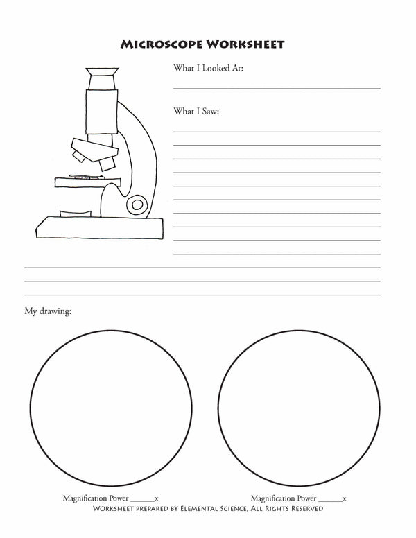Free Microscope Notebooking Printables From Elemental Science Elementalscience Com