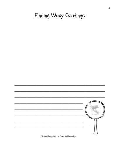 Preschool - Intro To Science Student Diary