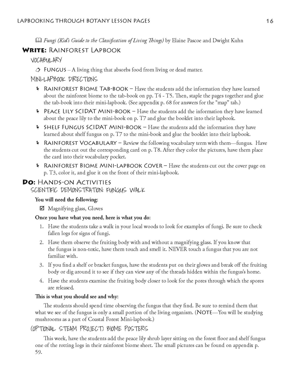Lapbooking through Botany with the Sassafras Twins