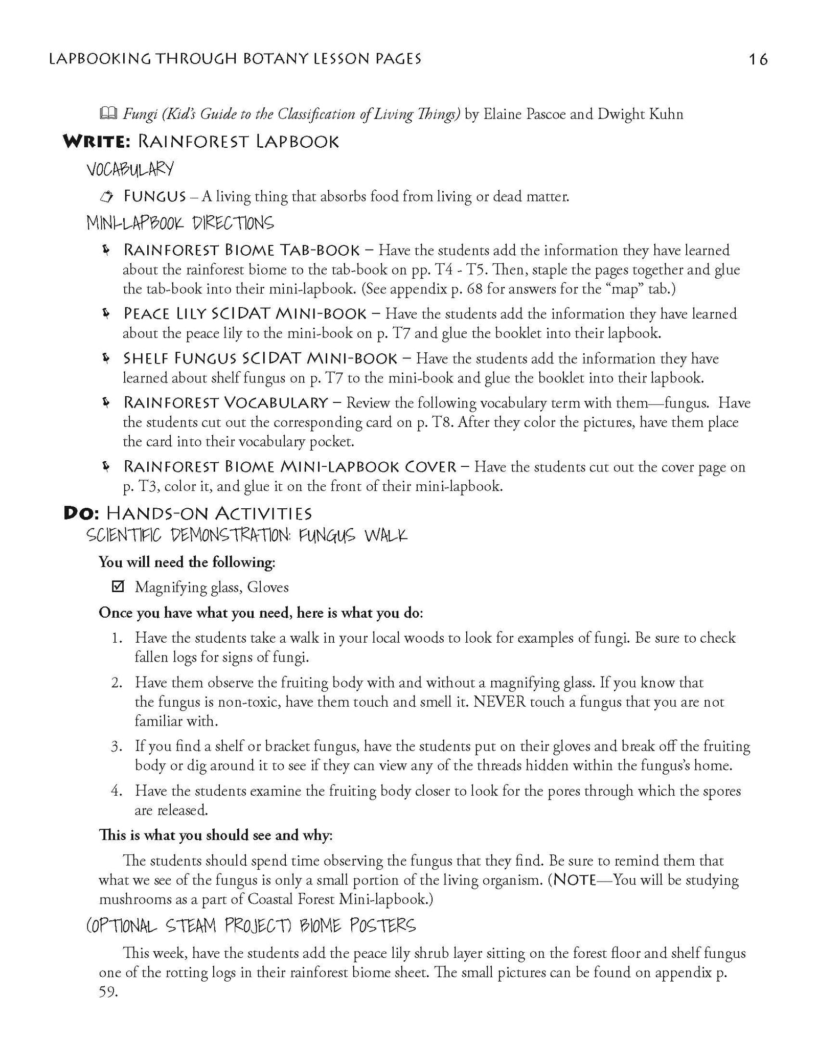 Lapbooking through Botany with the Sassafras Twins