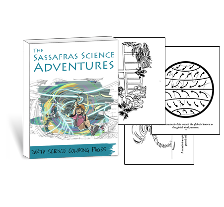 Sassafras Science Earth Science Coloring Pages by Elemental Science