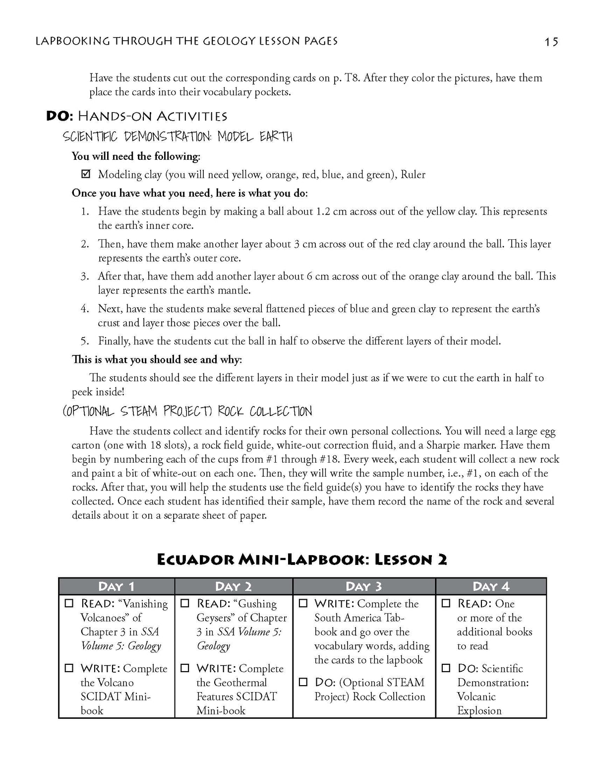 Lapbooking through Geology with the Sassafras Twins