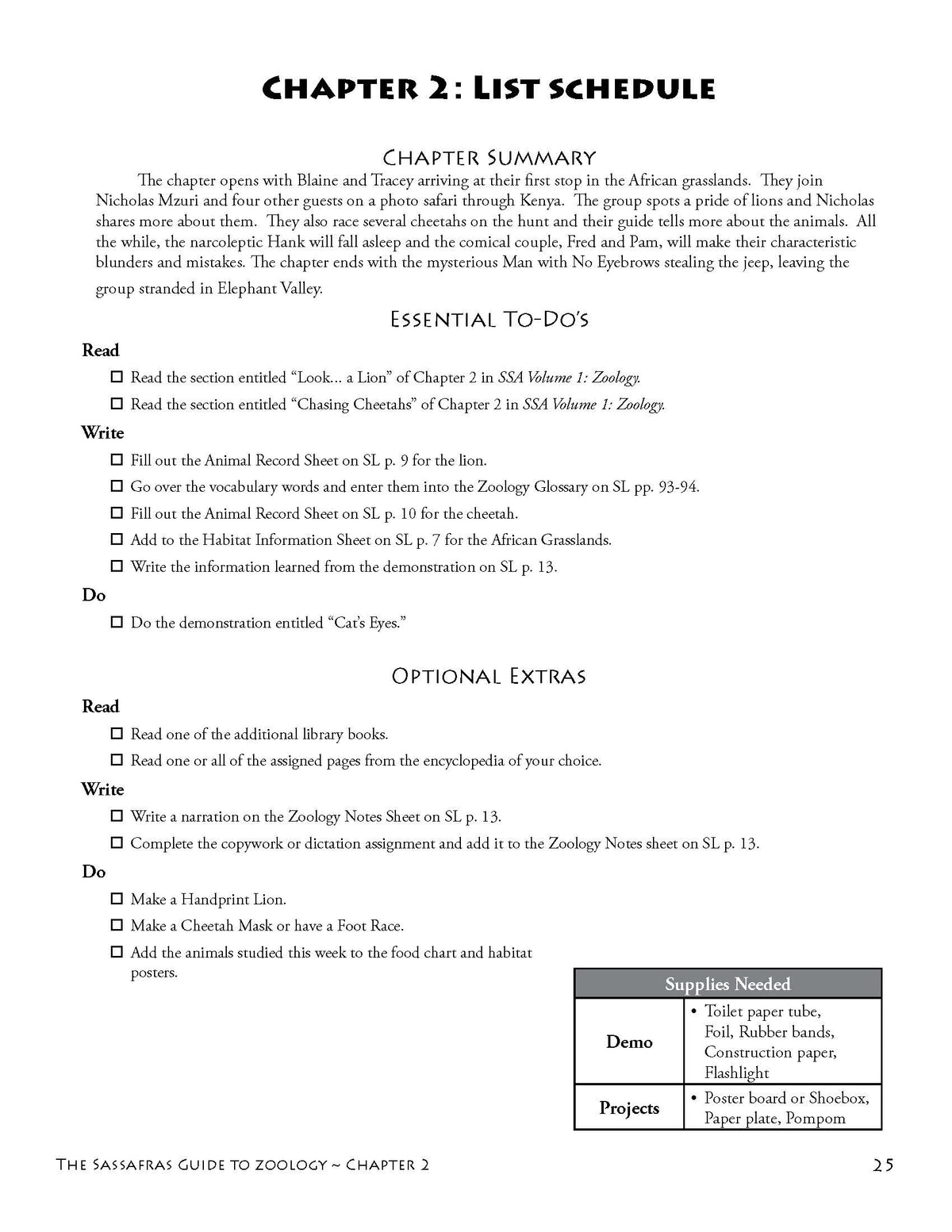 The Sassafras Science Adventures Volume 1: Zoology Printed Combo | Elemental Science