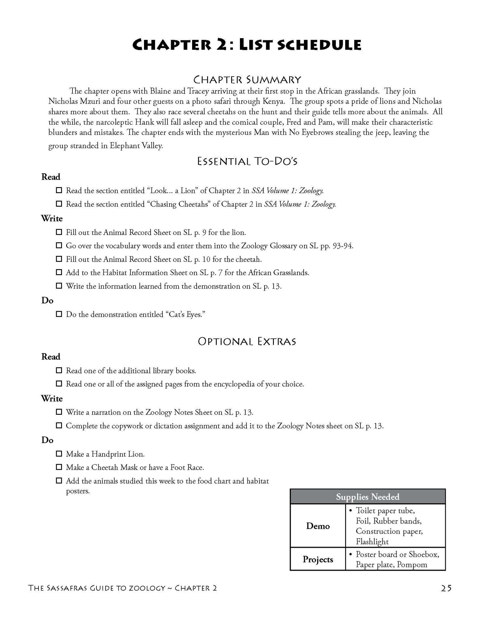 The Sassafras Science Adventures Volume 1: Zoology Printed Combo | Elemental Science