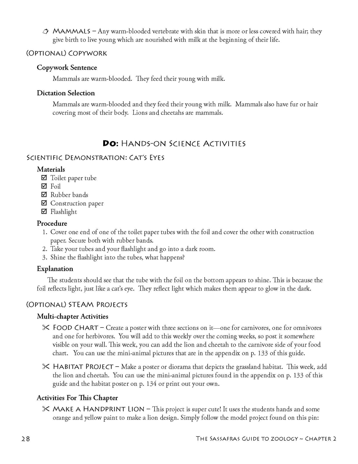 The Sassafras Science Adventures Volume 1: Zoology Printed Combo | Elemental Science