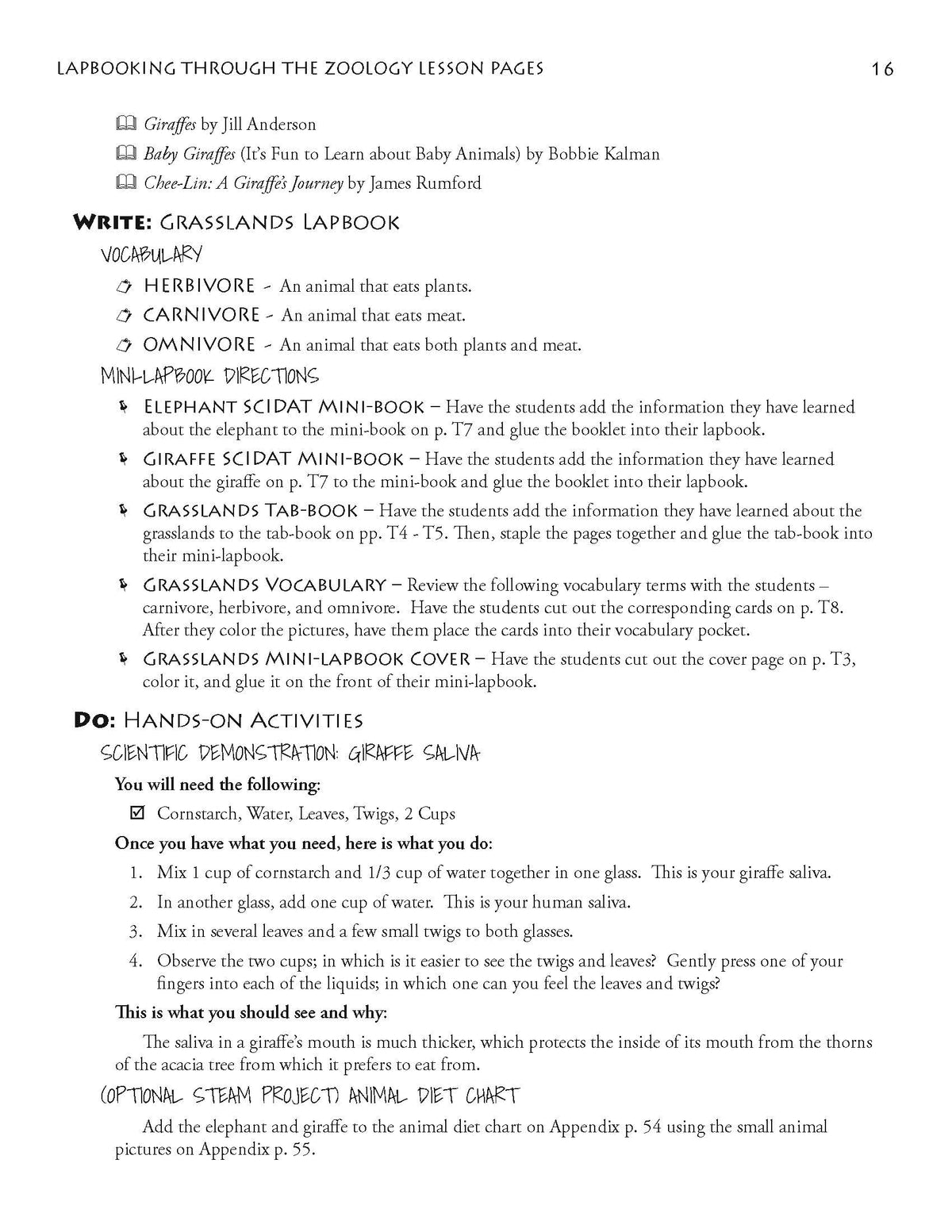 Lapbooking through Zoology with the Sassafras Twins.