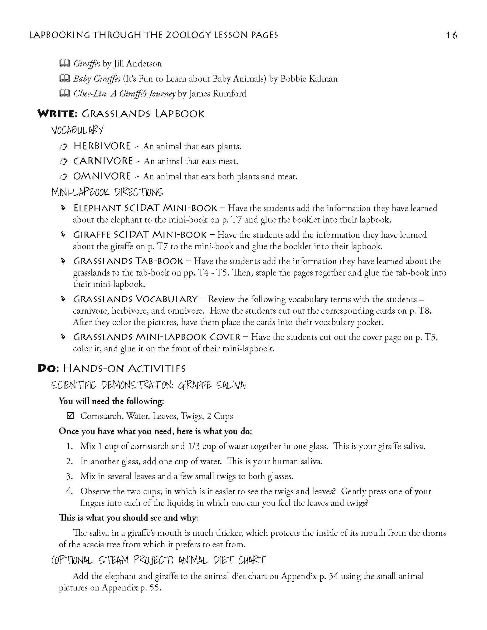 Lapbooking through Zoology with the Sassafras Twins.